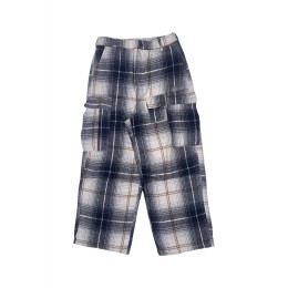 【Custom Checkered Multi-Pocket Pants】|Custom-made navy, white and brown check contrast trousers|Flannel|Scotland Plaid|Mid-Rise Waist|Side & Back Multi-Pockets|Straight Leg Cut|Button and zipper closure | Tailor-made trousers store   U433 【Custom Checkered Multi-Pocket Pants】|Custom-made navy, white and brown check contrast trousers|Flannel|Scotland Plaid|Mid-Rise Waist|Side & Back Multi-Pockets|Straight Leg Cut|Button and zipper closure | Tailor-made trousers store   U433